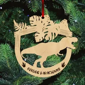 Fa karácsonyfadísz - Tyrannosaurus rex