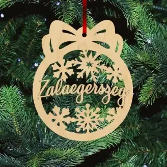 Fa karácsonyfadísz - Zalaegerszeg