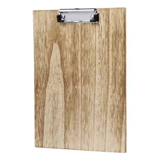 Fa klipszes felírótábla A4