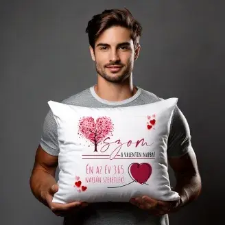 Párna - Fa-szom a Valentin napba