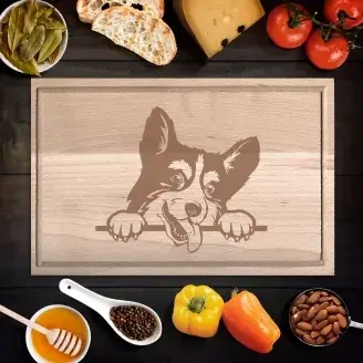 Corgie 2 vágódeszka - kicsi