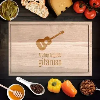 Gitáros vágódeszka - kicsi
