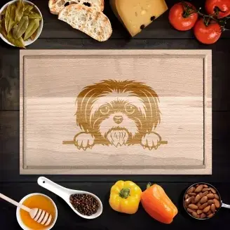 Shih-Tzu 2 vágódeszka - nyeles