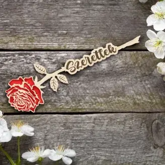 Ajándék kísérő rózsa szál - Szeretlek 