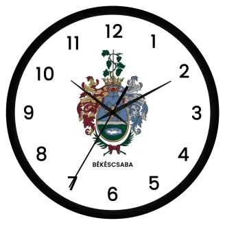 Békéscsaba címeres falióra