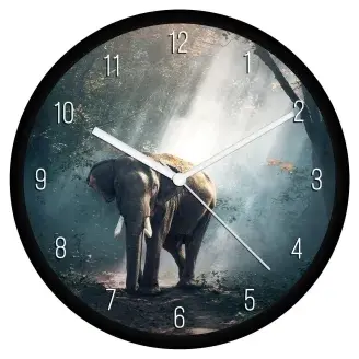 Elefánt az erdőben falióra