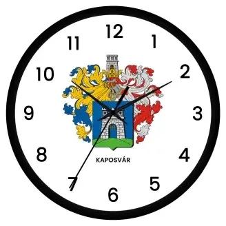 Kaposvár címeres falióra