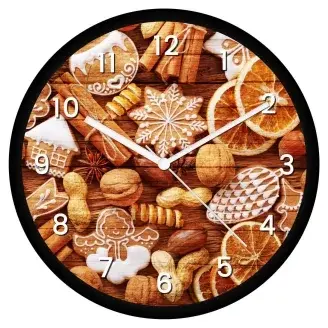 Karácsonyi nyalánkságok falióra