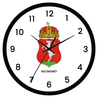 Kecskemét címeres falióra