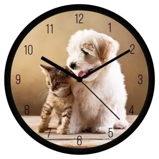 Cica és kutyus 3 falióra