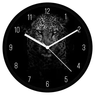 Öreg leopárd falióra