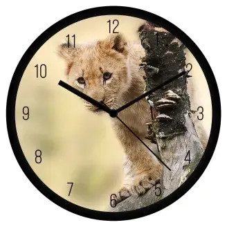 Oroszlán kölyök falióra