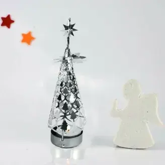 Hőre forgó karácsonyfa mécsestartó