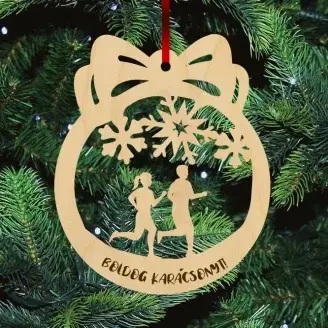 Fa karácsonyfadísz  - Futók