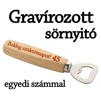Sörnyitó fa nyéllel- Egyedi számmal