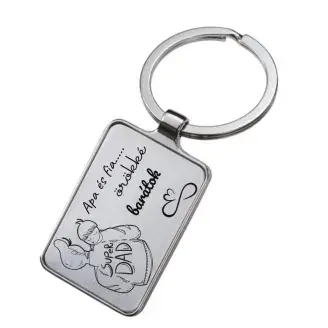 Gravírozott kulcstartó - Apa és fia
