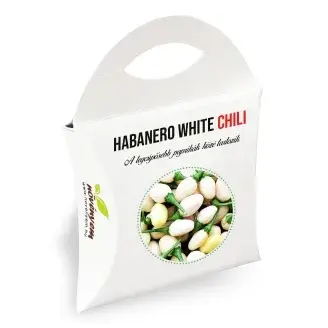Habanero white chili paprika növényem díszdobozban
