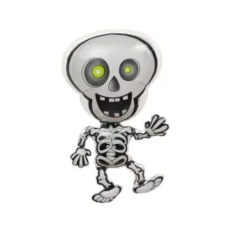Halloween fólia lufi - csontváz