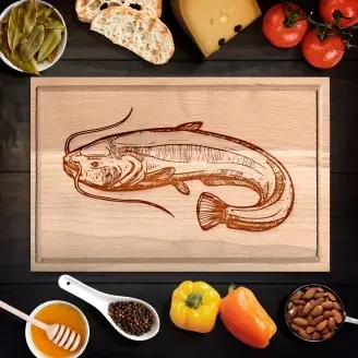 Harcsa vágódeszka - kicsi
