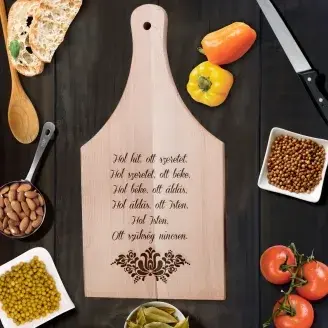 Házi Áldás vágódeszka - nyeles