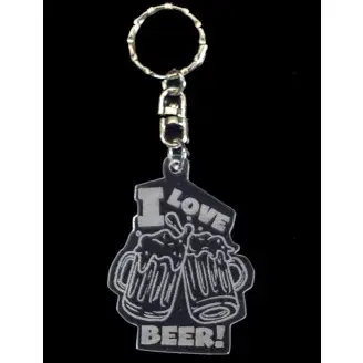 Plexi kulcstartó - Sör kedvelőknek