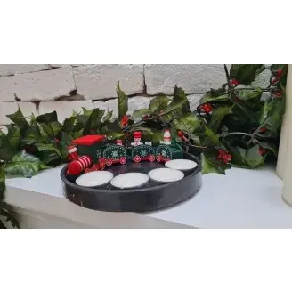 Betonból kerek tál