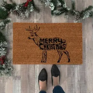 Kókuszrost lábtörlő - Rénszarvas