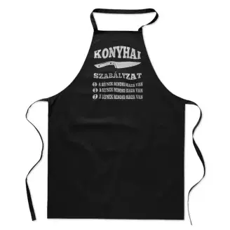 Szakácskötény - Konyhai szabályzat