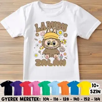 Gyerek póló - Labubu - Barna