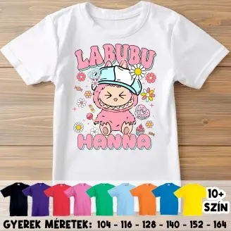 Gyerek póló - Labubu - Rózsaszín