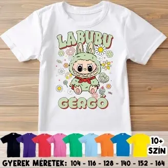Gyerek póló - Labubu - Zöld