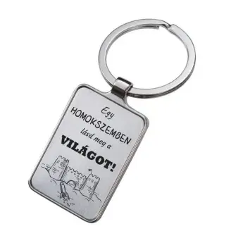 Gravírozott kulcstartó - Lásd a világot