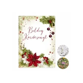 Üdvözlőlap magpapírból - Boldog Karácsonyt