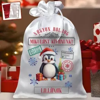 Mikulás zsák -Pingvin