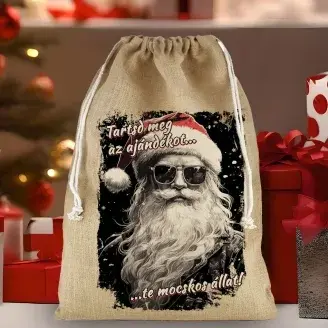 Mikulás zsák - Pamut vászon - Felnőtteknek