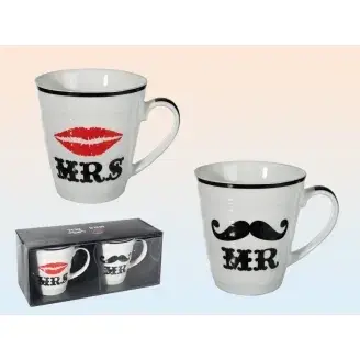 Mr és Mrs bögrék szerelmes pároknak