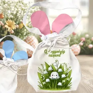 Húsvéti  nyuszifüles zsák Óvodás csoportnak - Gyöngyvirág csoport