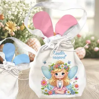 Húsvéti  nyuszifüles zsák Óvodás csoportnak - Tündér csoport 