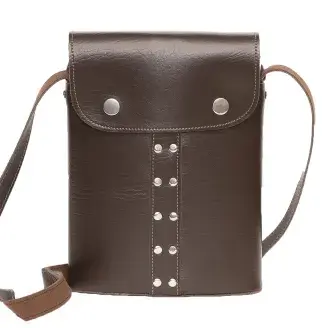 Óriás laposüveg barna tokkal 