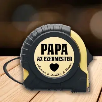 Papa az ezermester mérőszalag