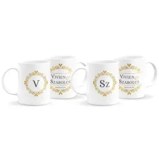 Monogramos páros bögre 5