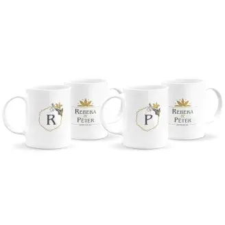 Monogramos páros bögre 10