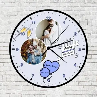 Évfordulóra falióra - egyedi fényképekkel