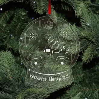 Plexi karácsonyfadísz - Karácsonyfa