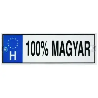 Rendszámtábla - 100% magyar