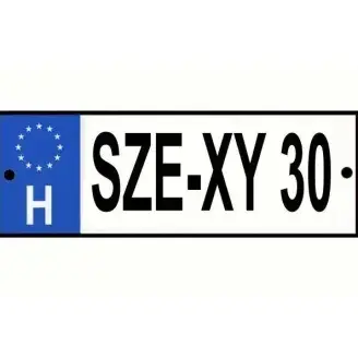 Rendszámtábla Se-xy 30