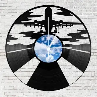 Bakelit falióra - Repülőgép felhők fölött