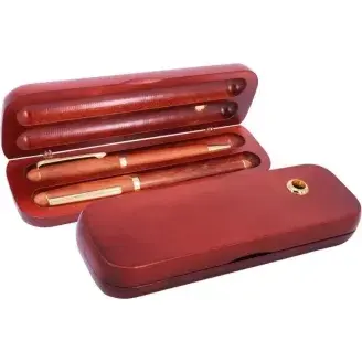 2db-os rózsafa toll, díszdobozban