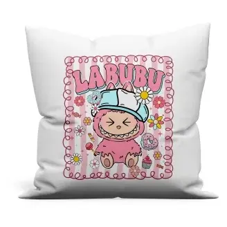 Párna - Labubu rózsaszín