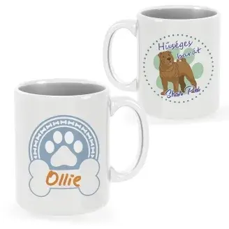 Shar Pei bögre egyedi névvel